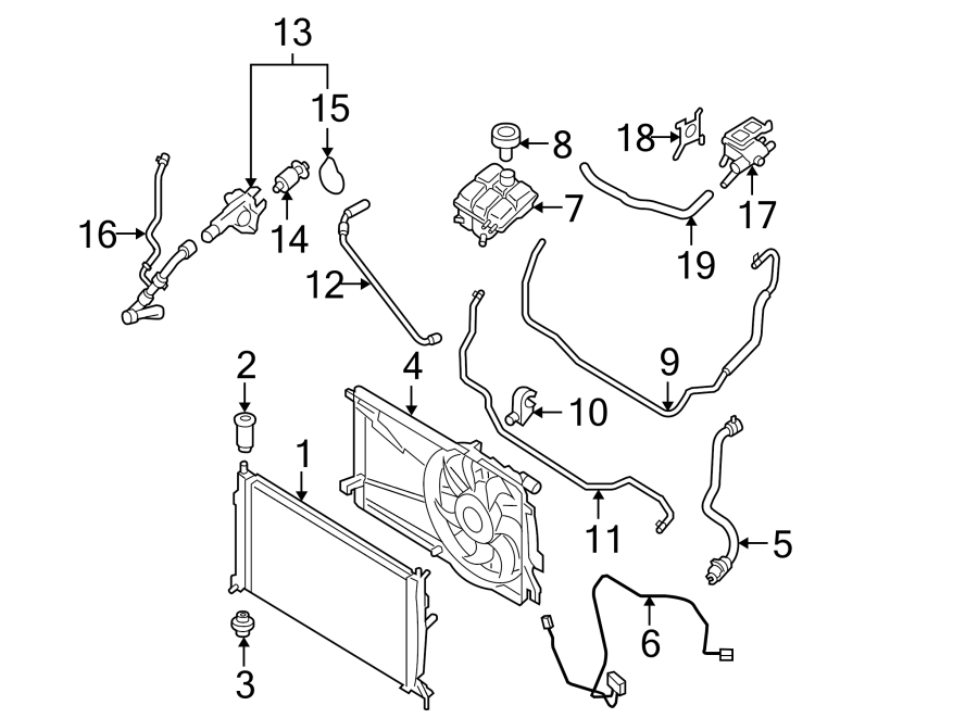 2007 Mazda 3 Engine Coolant Bypass Hose - L3G615260A | charlotte North