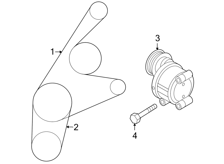 Mazda 3 Serpentine Belt  Trans  Manual  Alternator